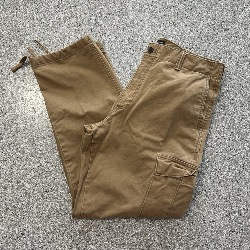Banana Republic Cargo Pants Mens 36x34 Relaxed Fit Brown